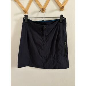 Columbia Skort Women's 6 Black Outdoor Mini Omini-Shield Advanced Repellency